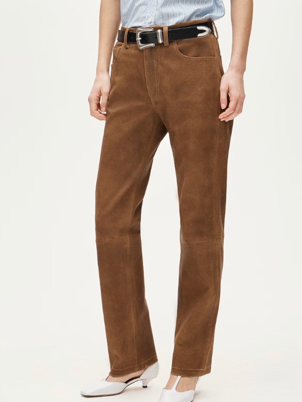 J. Crew Collection Western Straight Pant - 100% Leather